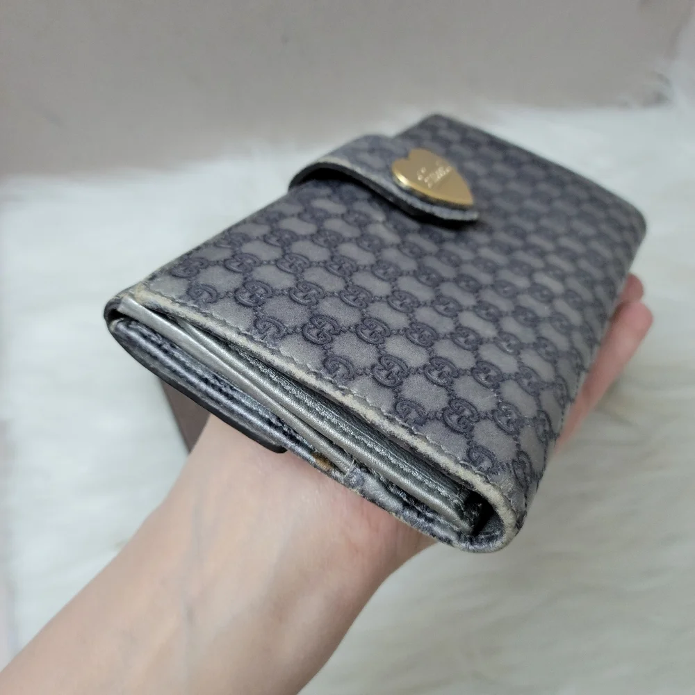 100% Authentic Gucci GG heart long wallet - Picture 11 of 16
